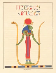 The Goddess Sekhmet, Illustration from Pantheon Egyptien: Collection des Personnages Mythologiques de l